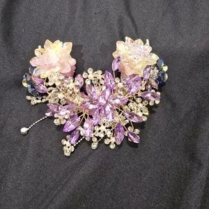 Elegant Floral Crystal Moon Bead  For Pens